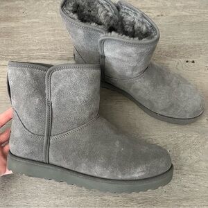 UGG Cory II Genuine Shearling Lined Boot in Charcoal
